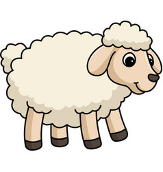 Sheep Cartoon Colored Clipart