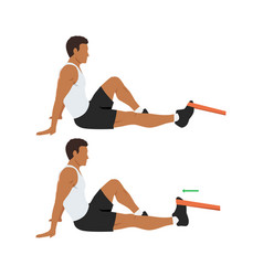 Man Doing Resistance Band Dorsiflexion Exercise