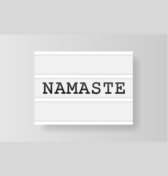 Namaste Retro Advertising With Retro Lightbox