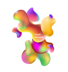 Gradient Shapes Composition Abstract 3d Liquid