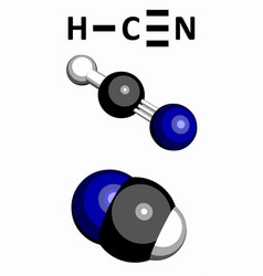 Hydrogen Cyanide Hcn Prussic Acid Poison Molecule