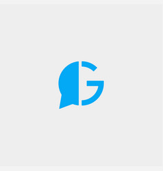 Letter G Chat Logo Template Design