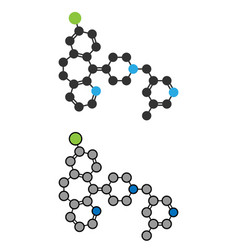 Rupatadine Antihistamine Drug Molecule