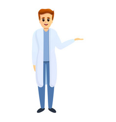 Young Podiatrist Icon Cartoon Style