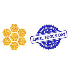 Grunge April Fool S Day Seal And Square Dot