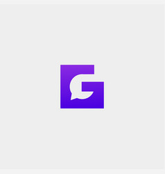 Letter G Chat Logo Template Design