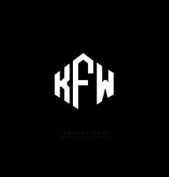 Kfw Letter Logo Design With Polygon Shape