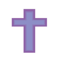 Catholic Cross Purple