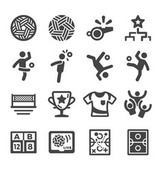 Sepak Takraw Icon Set