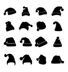 Santa Claus Hat Silhouettes Christmas Hat