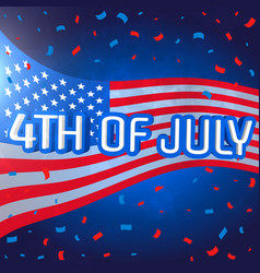 4th Of July Celebration Background With Confetti