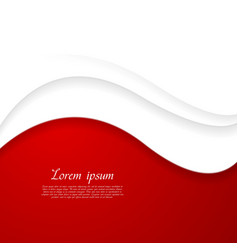 Abstract Red And White Wavy Design