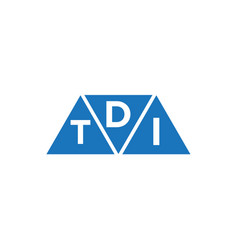 Dti 3 Triangle Shape Logo Design On White