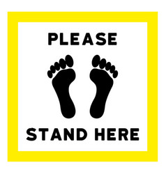 Flat Please Stand Here Icon