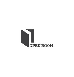 Open Room Window 3d Flat Simple Geometric Logo