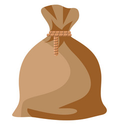 Brown Sack On A White Background