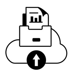 Data Hosting Line Icon