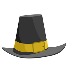 Isolated Pilgrim Hat