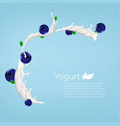 Whole Milk Yogurt Swirl Background Design