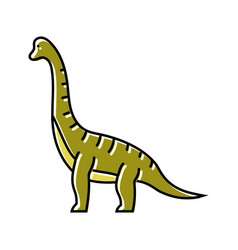 Brachiosaurus Dinosaur Animal Color Icon