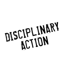 Disciplinary Action Rubber Stamp