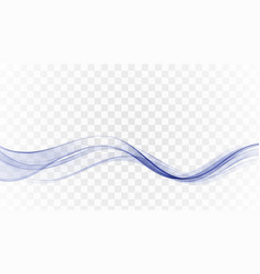 Futuristic Blue Wave Flow On Transparent