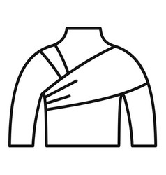 Shoulder Bandage Icon Outline Accident