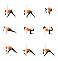 Twisted Yoga Asanas Set