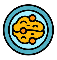 Bread Food Icon Flat