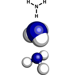 Ammonia Nh3 Molecular Model