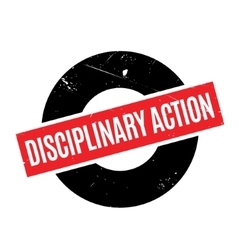 Disciplinary Action Rubber Stamp