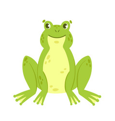 Green Frog In Sitting Pose