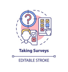 Taking Surveys Concept Icon