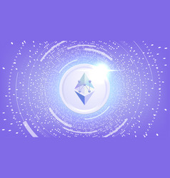 Ethpow Ethw Coin Cryptocurrency Concept Banner