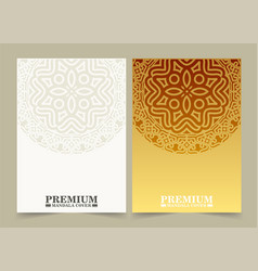 Luxury Cover Background With Mandala Texture