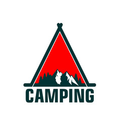 Camping Mountain Out Door Logo Icon