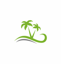 Palm Tree Summer Logo Image