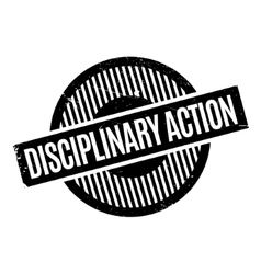 Disciplinary Action Rubber Stamp