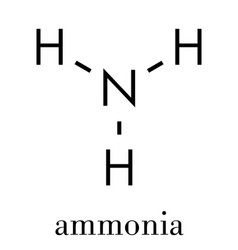 Ammonia Nh3 Molecule Skeletal Formula