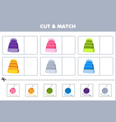 Education Game For Children Cut And Match