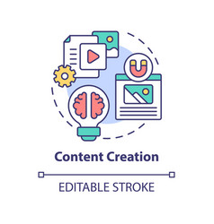 Content Creation Concept Icon