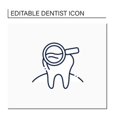 Dental Screening Line Icon