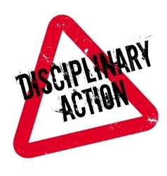 Disciplinary Action Rubber Stamp