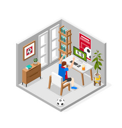 Sports Betting Isometric Composition