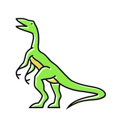 Compsognathus Dinosaur Animal Color Icon