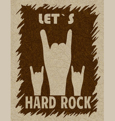 Let S Hard Rock Hand Gesture Horn