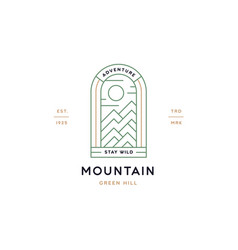 Mountain Hill Landscape Label