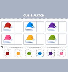 Education Game For Children Cut And Match