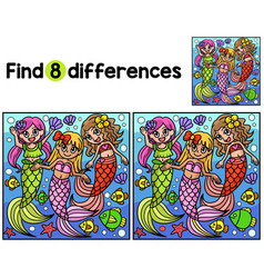 Mermaid With Friends Find The Differences