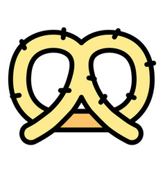 Pretzel Icon Flat